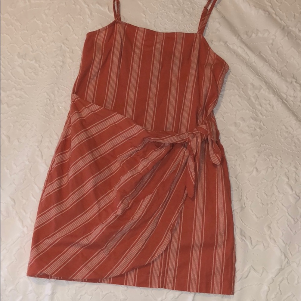Coral forever 21 wrap dress